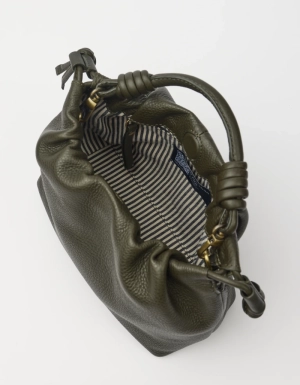 KIKI MINI -MOSS SOFT GRAIN LEATHER MOSS