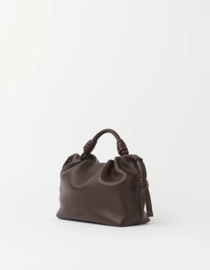 KIKI MINI -CHOCOLATE SOFT GRAIN LEATHER CHOCOLATE