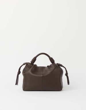KIKI MINI -CHOCOLATE SOFT GRAIN LEATHER CHOCOLATE