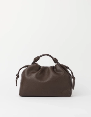 KIKI MIDI -CHOCOLATE SOFT GRAIN LEATHER CHOCOLATE