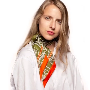 GEBORDUURDE GROENE TWILLY GROEN