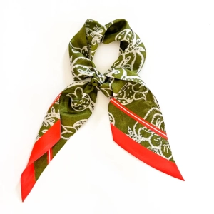 GEBORDUURDE GROENE TWILLY GROEN