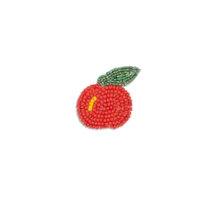 RODE APPEL BROCHE ROOD