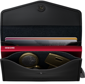 ENVELOPPE MATTE BLACK & RED BLACK AND RED